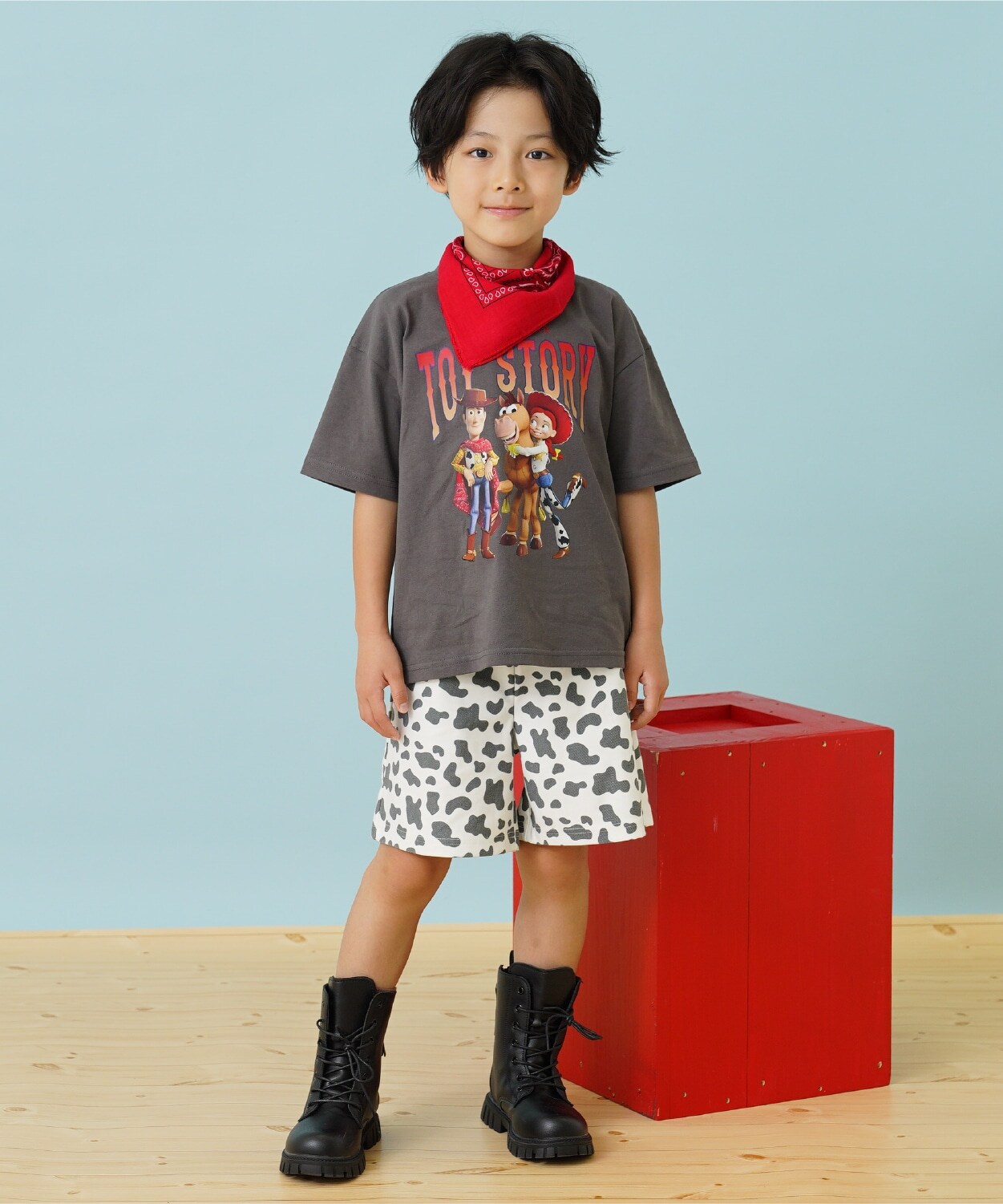 トイストーリー/集合アート ワイド半袖Tシャツ