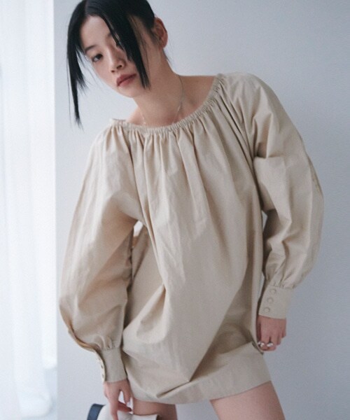 ボリューム袖ミニワンピース | LUKU nari（ルクナーリー）