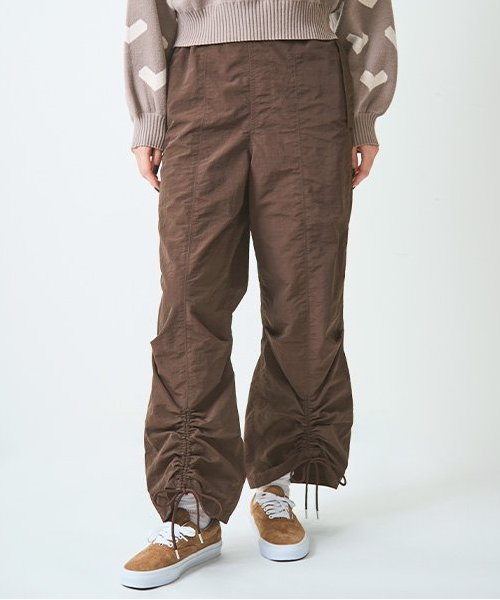 J7253 美品 マーク&ロナ クリースストレッチシャーリングパンツ ネイビーL J7253 美品 マーク&ロナ クリースストレッチシャーリングパンツ