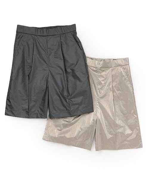 ブルネロクチネリ ハーフパンツ(L相当)リネン イタリア製 ツータック ラメ BRUNELLO CUCINELLI(ブルネロクチネリ) ハーフ・ショートパンツ