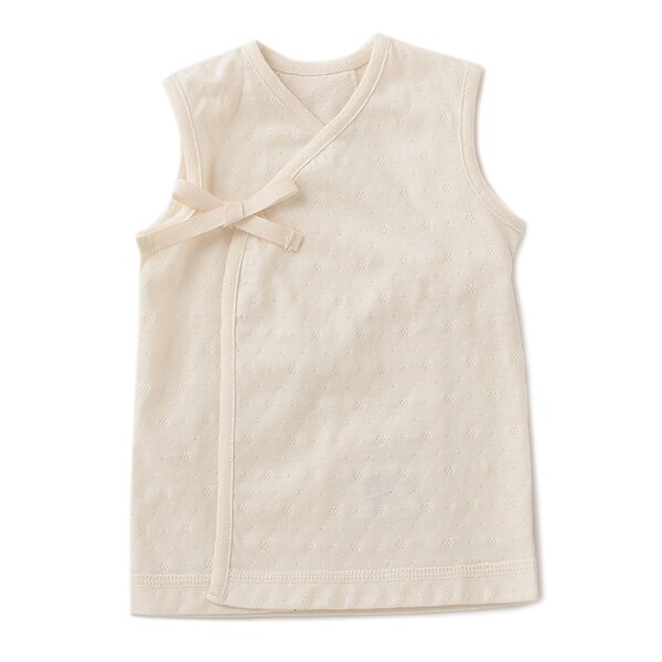 オーガニックコットン エリゼ袖なし短肌着【日本製】
