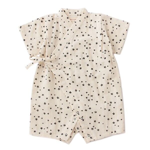 オーガニックコットン ダブルガーゼ甚平オール【日本製】