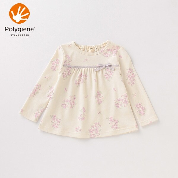 オーガニックコットン ポリジン リトルフラワーTシャツ【日本製】