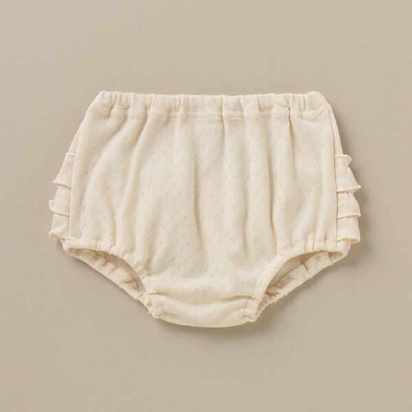 オーガニックコットン BASICフリルブルマ―【日本製】