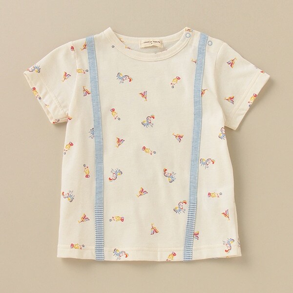 サーカス柄プリントTシャツ【日本製】