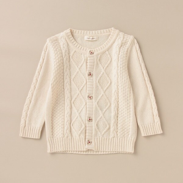 親子ベアカーディガン【日本製】