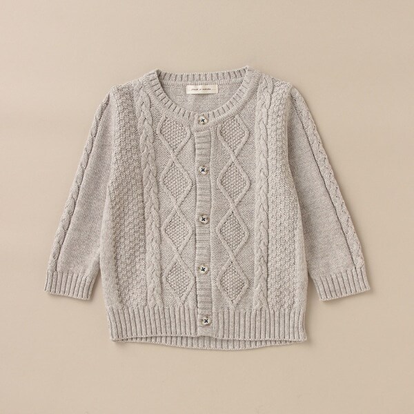 親子ベアカーディガン【日本製】