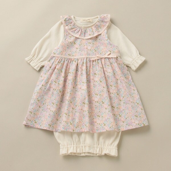 ミシェルエプロンつき兼用ドレス 【日本製】