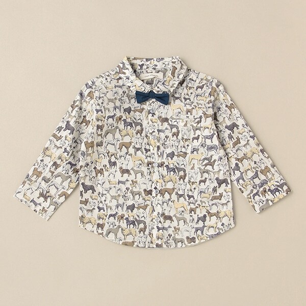 ベストインショー蝶ネクタイつきシャツ【日本製】