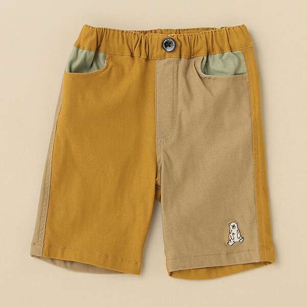 バイカラーハーフパンツ