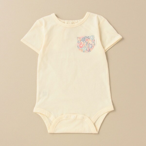 リバティファブリックポケットボディスーツ