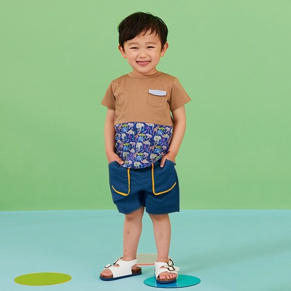 パイピング5分丈パンツ