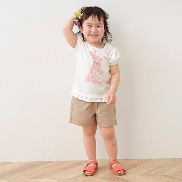 チェリー刺しゅうショートパンツ