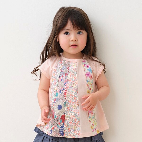 リバティファブリックパッチワークチュニック【日本製】