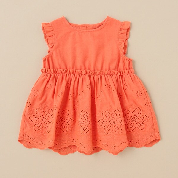 裾エンブロイダリーレースチュニック