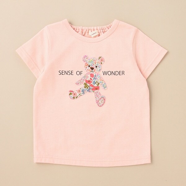 リバティファブリックベアTシャツ