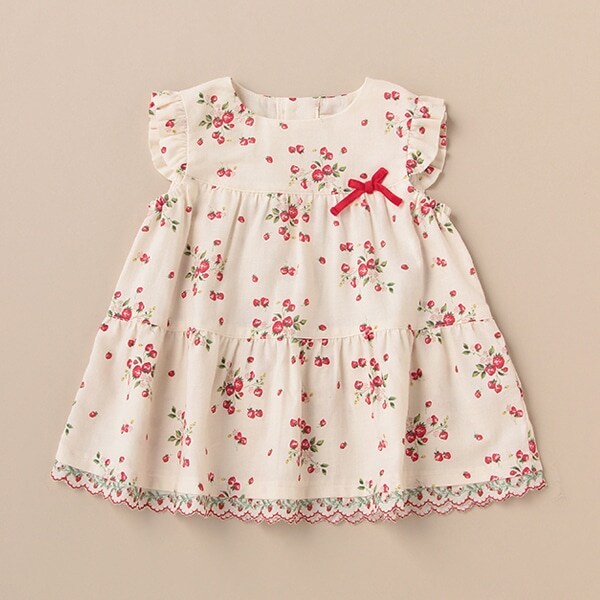 野イチゴ袖なしチュニック【日本製】