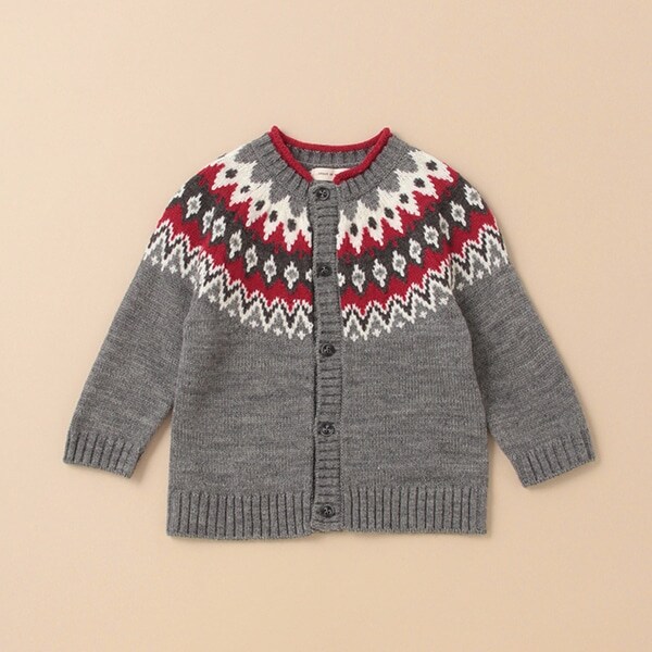 求心柄カーディガン