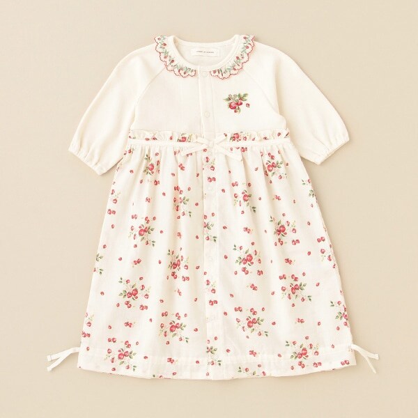 野イチゴビエラ2WAYベビードレス【日本製】