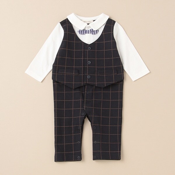 ベストスーツ風カバーオール