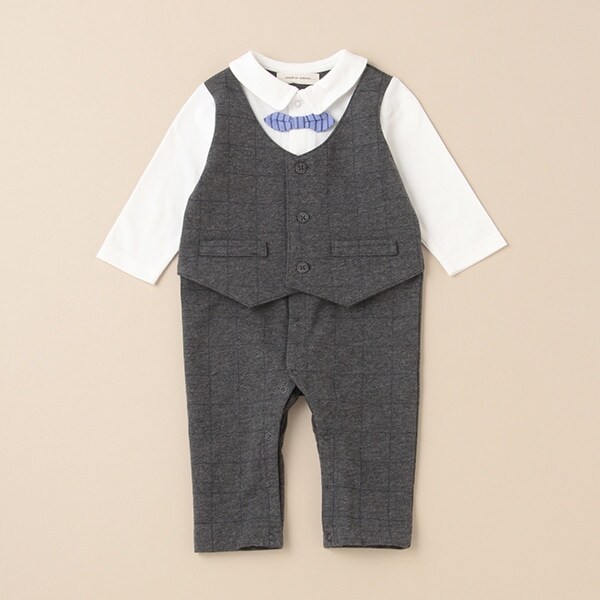 ベストスーツ風カバーオール