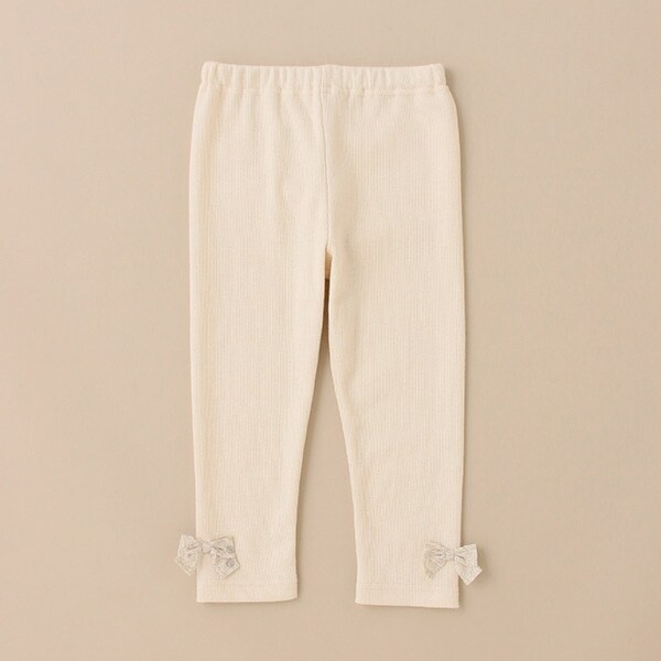 リボンフル丈レギンス【日本製】