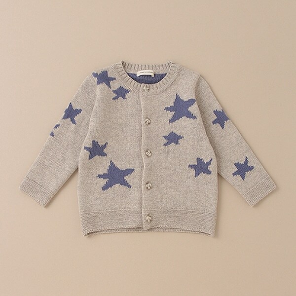 オーガニックスターカーディガン【日本製】