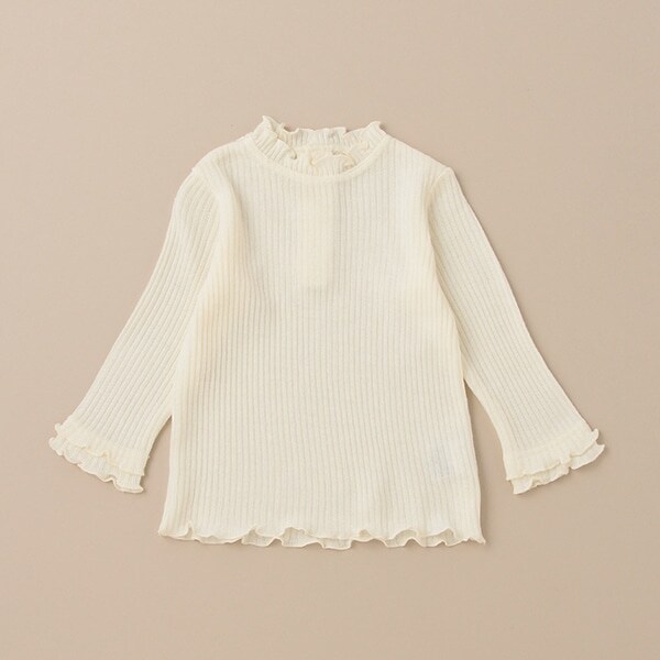 テレコフリルTシャツ【日本製】