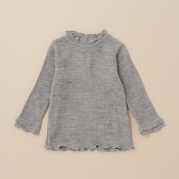 テレコフリルTシャツ【日本製】