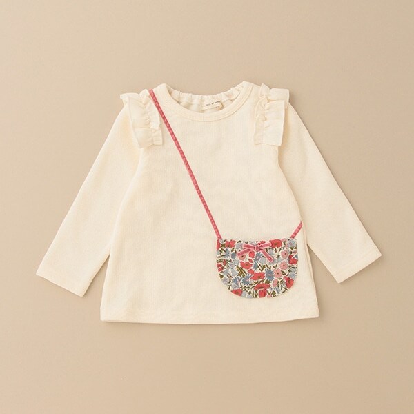 リバティファブリックポシェットトレーナー