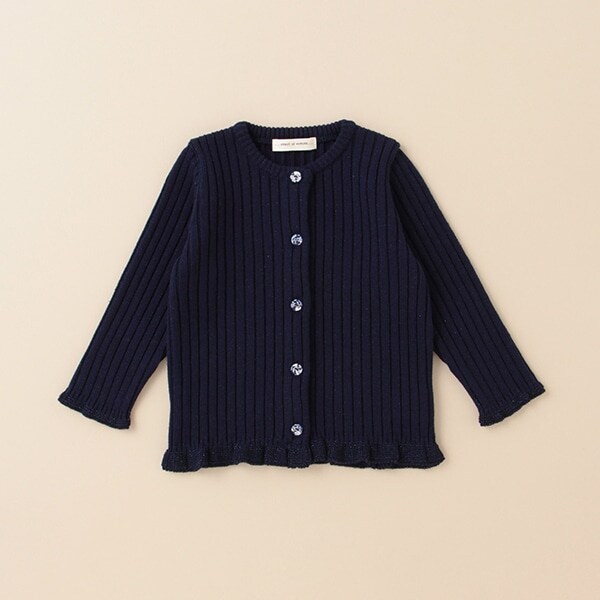 ラメテレコカーディガン【日本製】