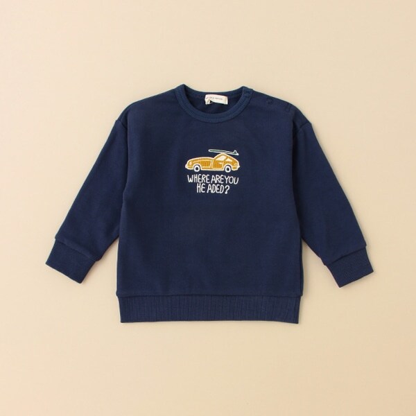 クルマサガラ刺しゅうトレーナー