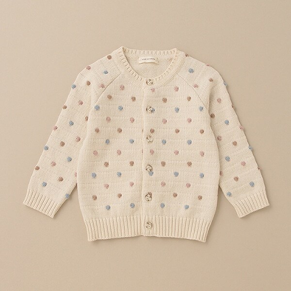 オーガニックタムポコポコカーディガン【日本製】