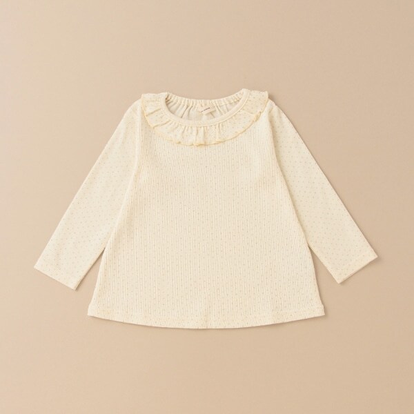 ラメドット長袖Tシャツ