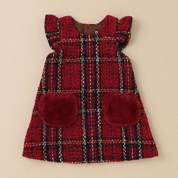 ロービングビッグチェックジャンパースカート