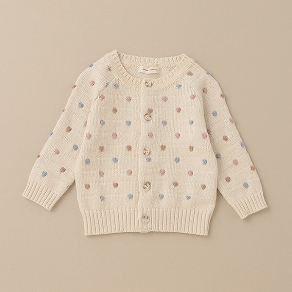 オーガニックタムポコポコカーディガン【日本製】