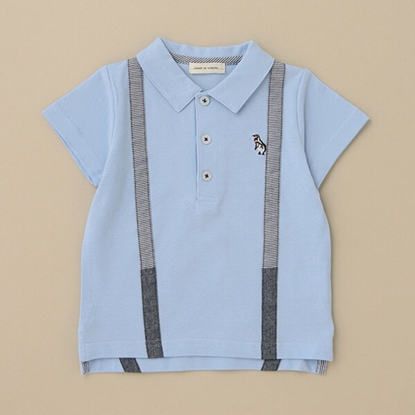 サスペンダーポロシャツ