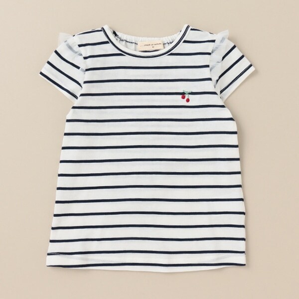 チェリー刺しゅう半袖Tシャツ