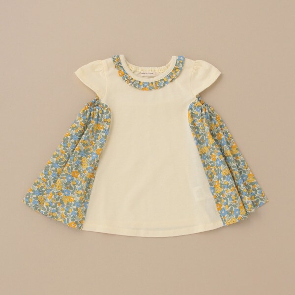 花柄ドッキングチュニック