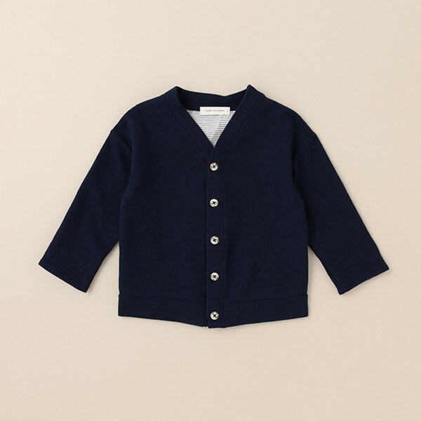 ワッフルカーディガン