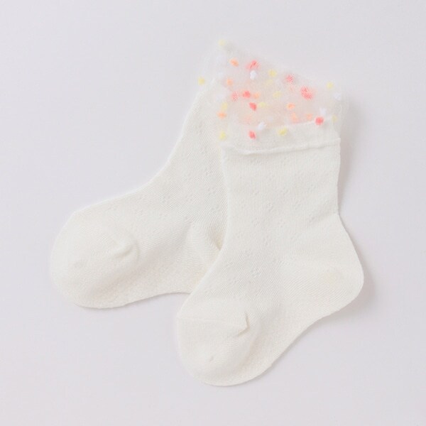 チュールドットソックス【日本製】