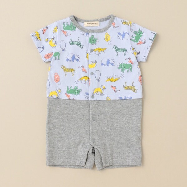 アニマル総柄ショートオール