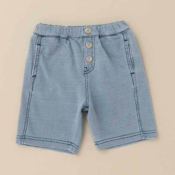 ニットデニム5分丈パンツ