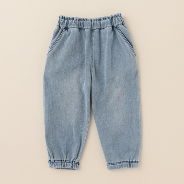 ニットデニムくまポケットパンツ