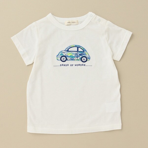 接触冷感リバティファブリッククルマTシャツ