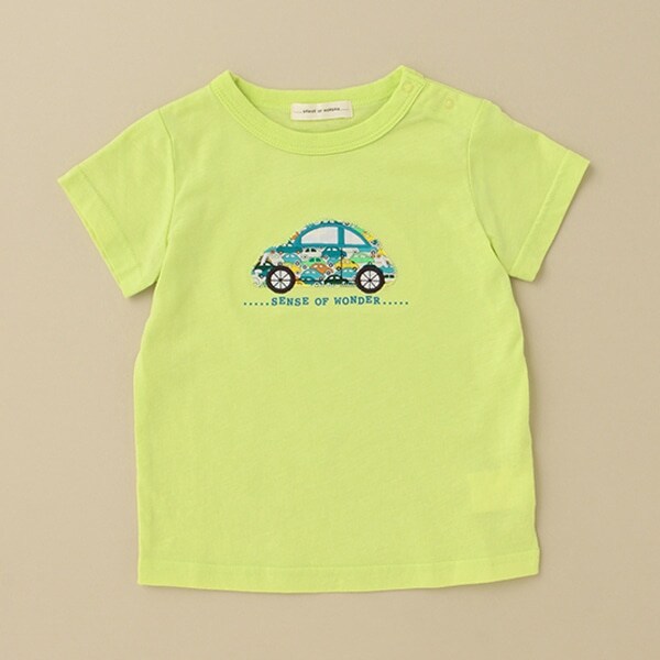 接触冷感リバティファブリッククルマTシャツ