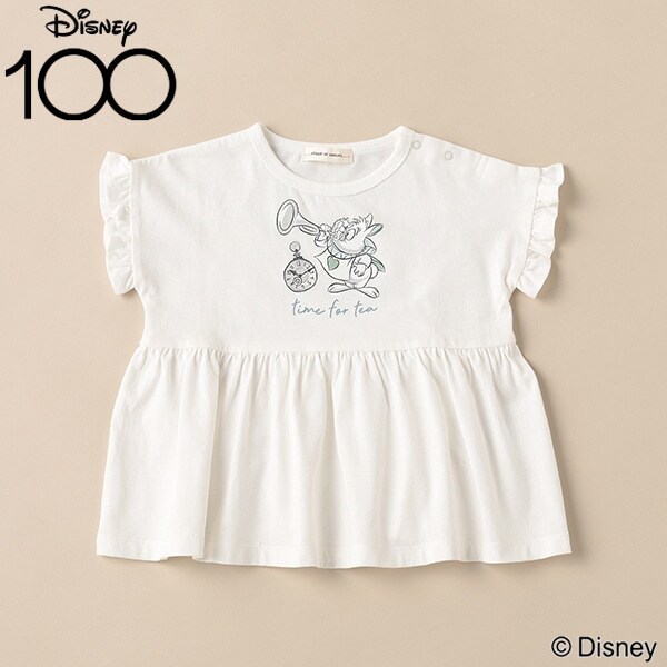 【Disney100】 Alice in Wonderland/白ウサギTシャツ