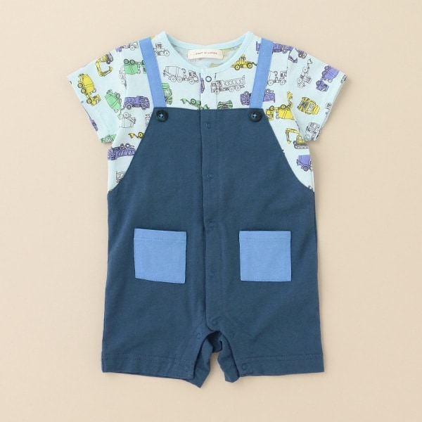 接触冷感働くクルマショートオール