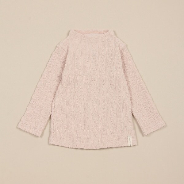 ケーブルジャカードハイネック【日本製】