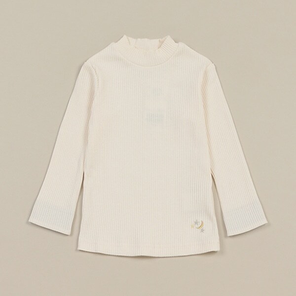 テレコハイネック長袖Tシャツ